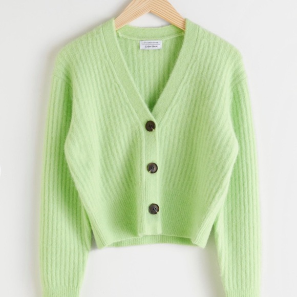 & OTHER STORIES GREEN CARDIGAN - Picture 2 of 4